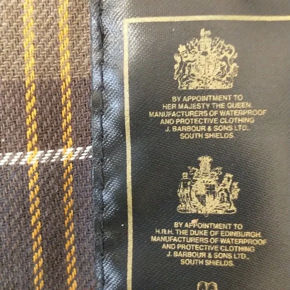Barbour Wax Cotton Beaufort Jacket Tartan Lined 54" Chest 33" Long Jacket  ApxXL - Picture 10 of 16